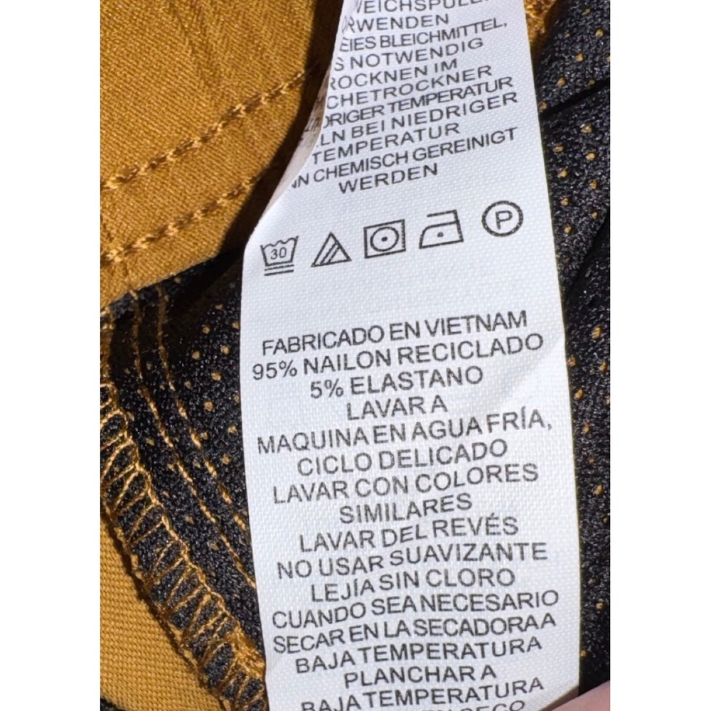 Prana Womens‎ Yellow Jogger Pants Elastic Waist Drawstring Pockets Size 10 - Picture 12 of 16